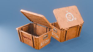 plastic box 3D model