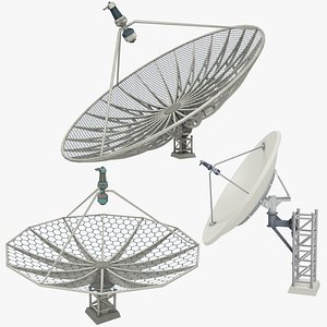 satellite dishes set v5 3D