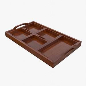 Divided Serving Tray 3D model