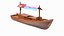 3D Dubai Abra Boat New model