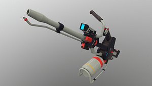 3D Flame Gatling Gun Level 1