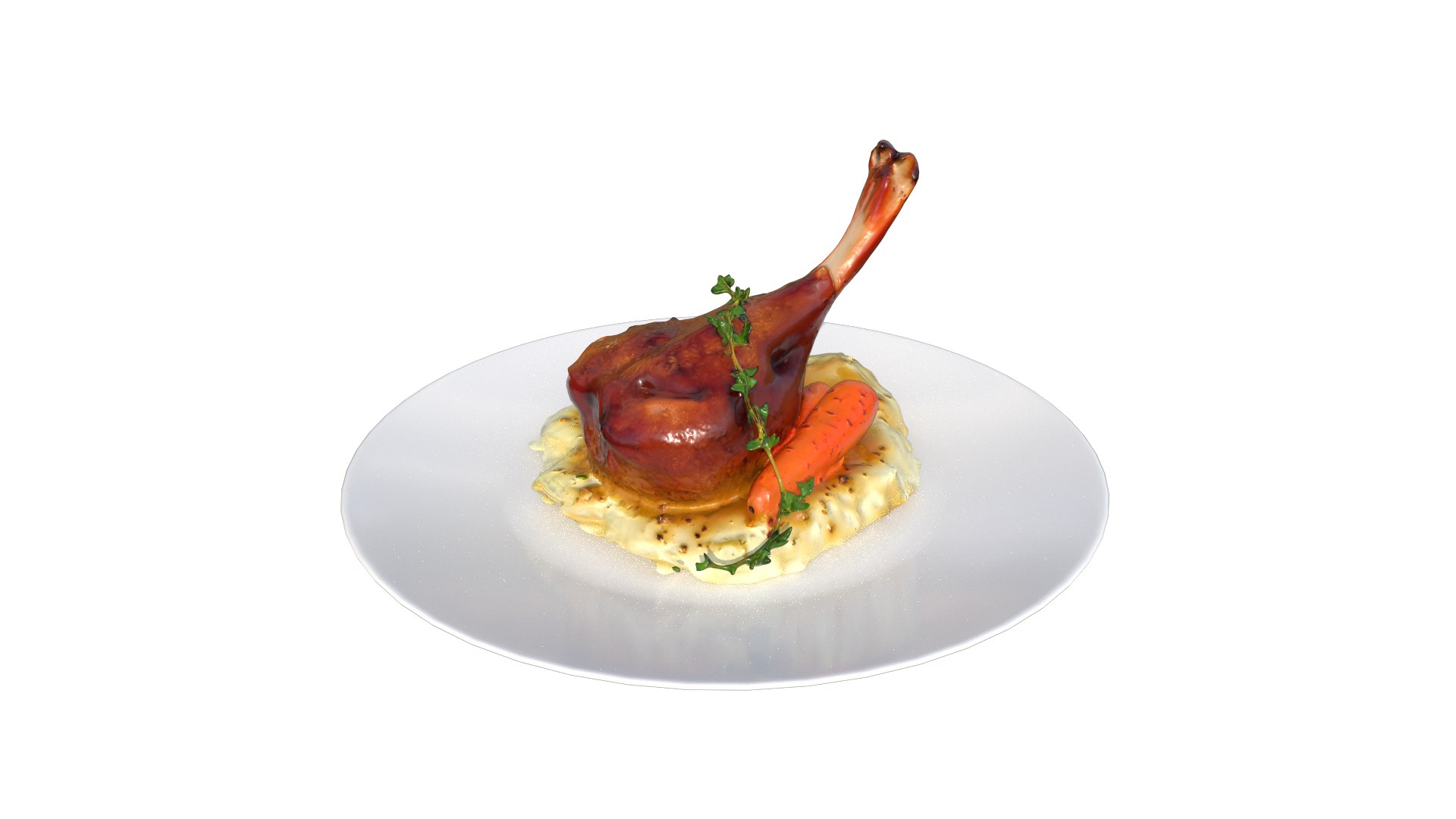 Roasted Duck Leg with Creamy Mashed Potatoes and Carrots 3D https://p.turbosquid.com/ts-thumb/Xk/BQugIt/20/19202/png/1769020269/1920x1080/fit_q87/70e1c0dafa405ee253b00cd0d5bb4660ef549fc2/19202.jpg
