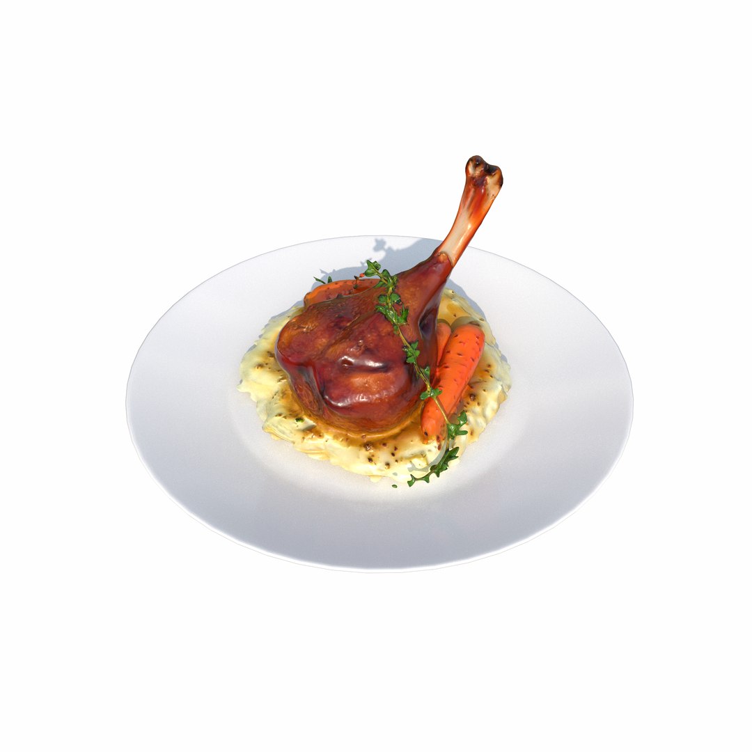 Roasted Duck Leg with Creamy Mashed Potatoes and Carrots 3D https://p.turbosquid.com/ts-thumb/Xk/BQugIt/UJ/2400/png/1769020267/1920x1080/fit_q87/67e277373ca7613057f266dc2c4ca4f511a388f3/2400.jpg