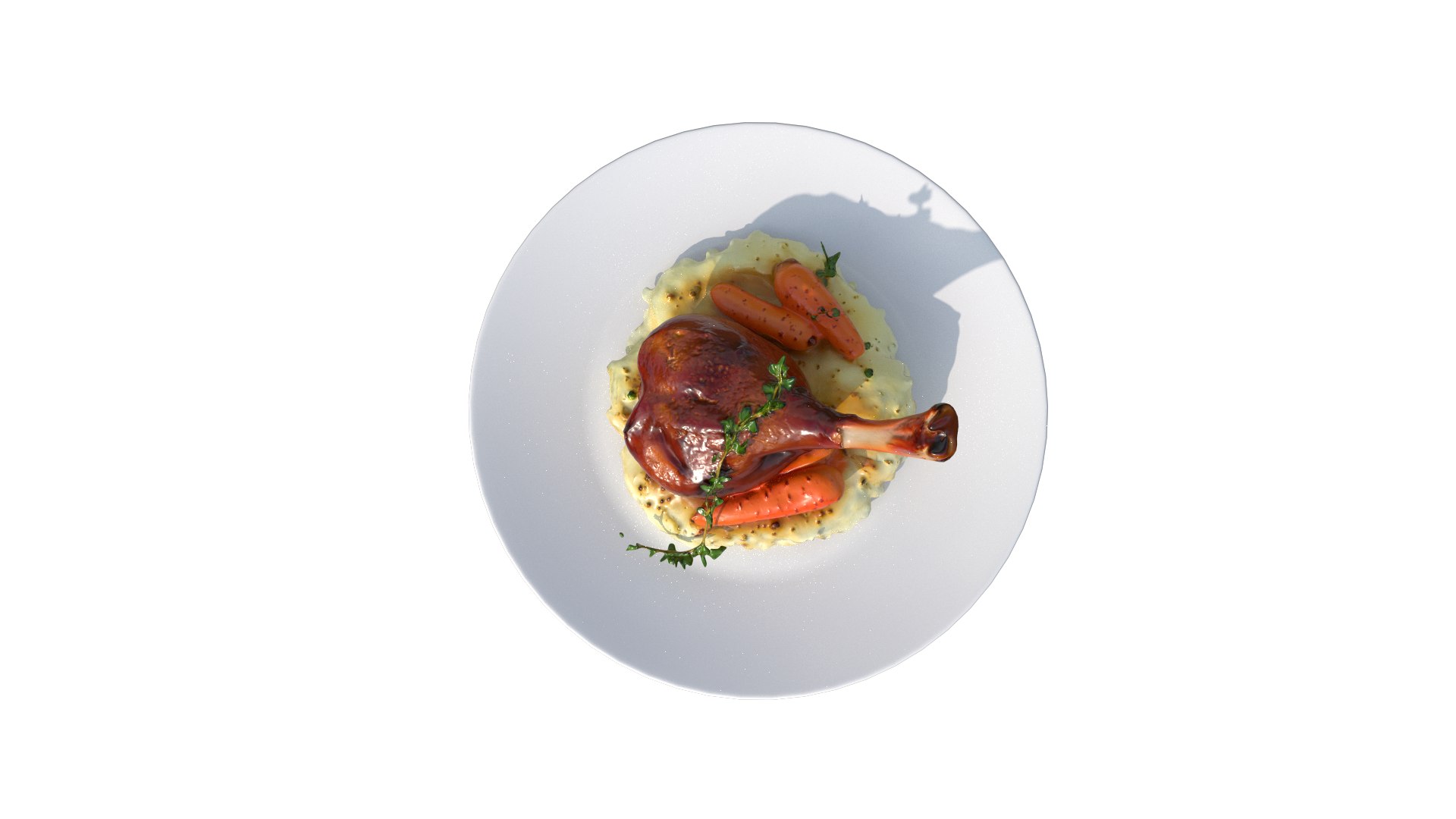 Roasted Duck Leg with Creamy Mashed Potatoes and Carrots 3D https://p.turbosquid.com/ts-thumb/Xk/BQugIt/zJ/1920/png/1769020263/1920x1080/fit_q87/4dc7df4b91c880a74232d2e9c76b4d7fb3a4d2e9/1920.jpg