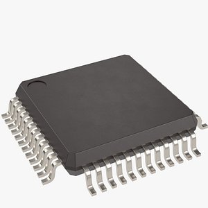 Microcontroller microchip 3D