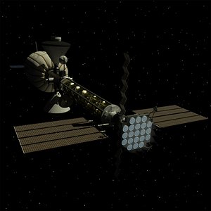 Ion Drive Mars Ship