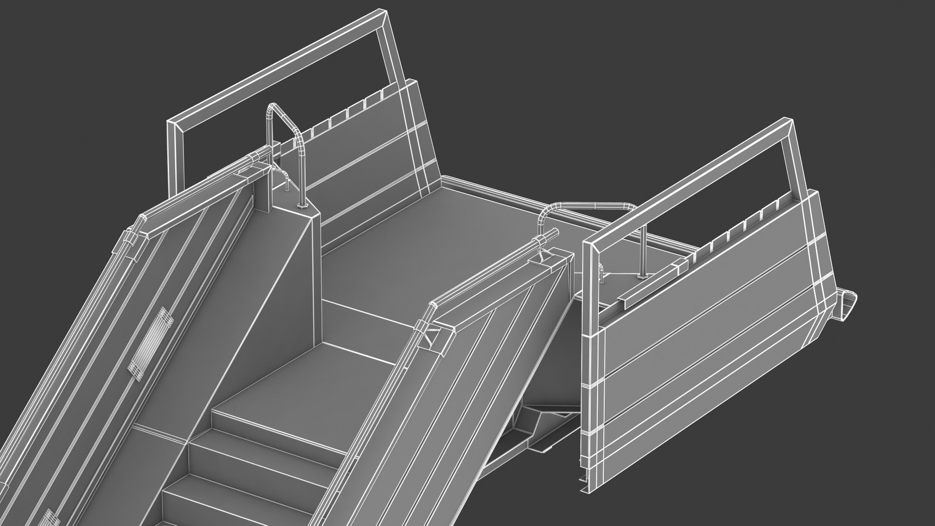 Passenger Car Steps 3D Model - TurboSquid 1519691