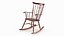 3D Classical Victorian Fireplace with Rocking Chair model