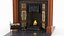 3D Classical Victorian Fireplace with Rocking Chair model