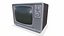 Retro Vintage CRT TV Low-poly PBR