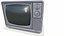 Retro Vintage CRT TV Low-poly PBR