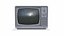 Retro Vintage CRT TV Low-poly PBR