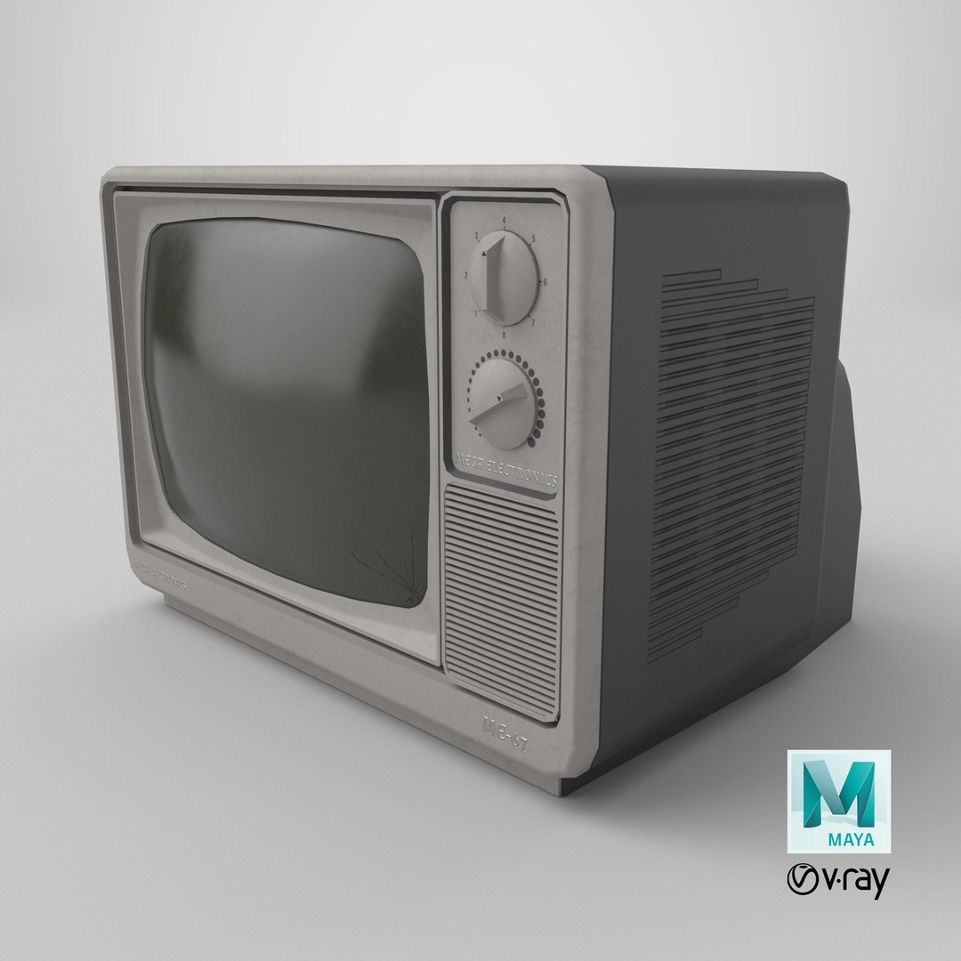 Retro Vintage CRT TV Low-poly PBR model https://p.turbosquid.com/ts-thumb/Xk/KMs9wF/OX/stemcell_maya_vray_render/png/1782147866/1920x1080/fit_q87/eb4c14cb0ee2485e790952061a7354c5b3734d5e/stemcell_maya_vray_render.jpg