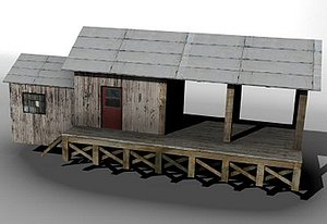 railway freight station 3d 3ds