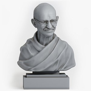 Mahatma Gandhi Bust 3D model