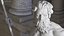 Antiga estátua de mármore de Poseidon
