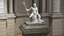 Antiga estátua de mármore de Poseidon