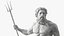 Antiga estátua de mármore de Poseidon