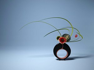 ikebana flower 3d 3ds