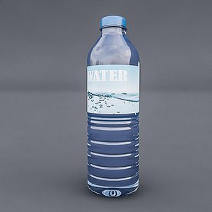 plastic water bottle 3D model