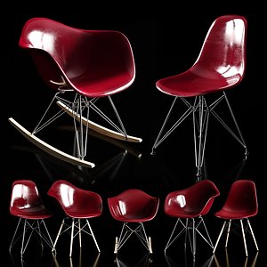 3D model chairs eames