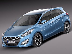 Hyundai I30 3ds Max Models for Download