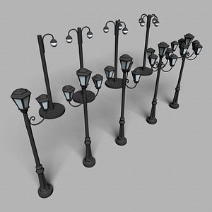 street lamp lighting obj