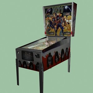 3d model pinball machine 02