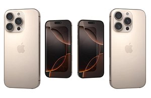 Apple iPhone 16 Pro Desert Titanium Low Poly