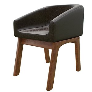 armchair leather 3D model
