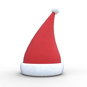 christmas santa claus hat 3D model