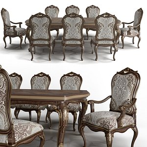 carson aria dining chair 3D