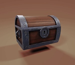 Free Stylized Chest 3D Model
