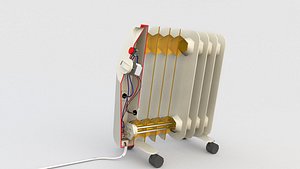 Radiator Electric Oil Filled Convection Heater Inside Low 5