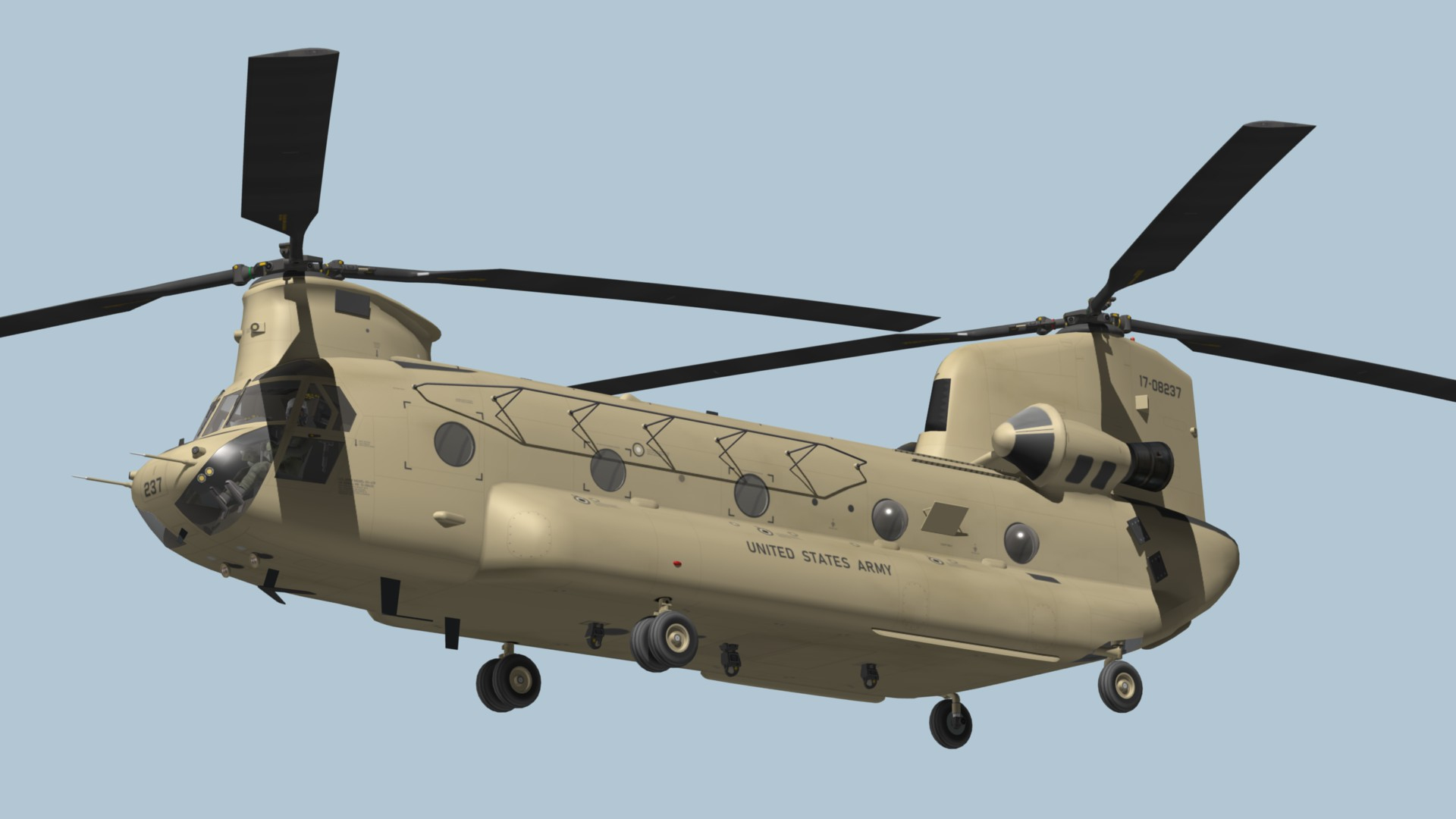 Ch47 Chinook 3d Model Turbosquid 1904579