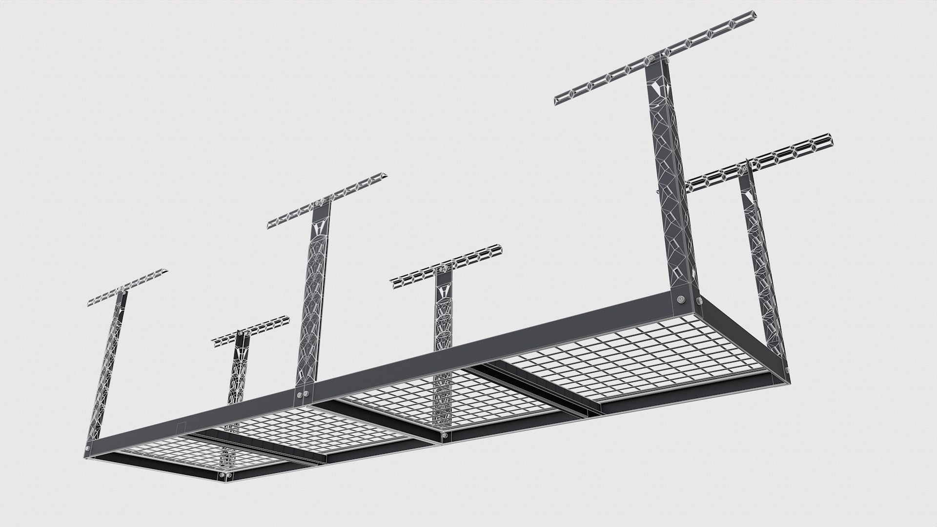 1 Overhead Storage Rack 2400 X 600 3D TurboSquid 2053758