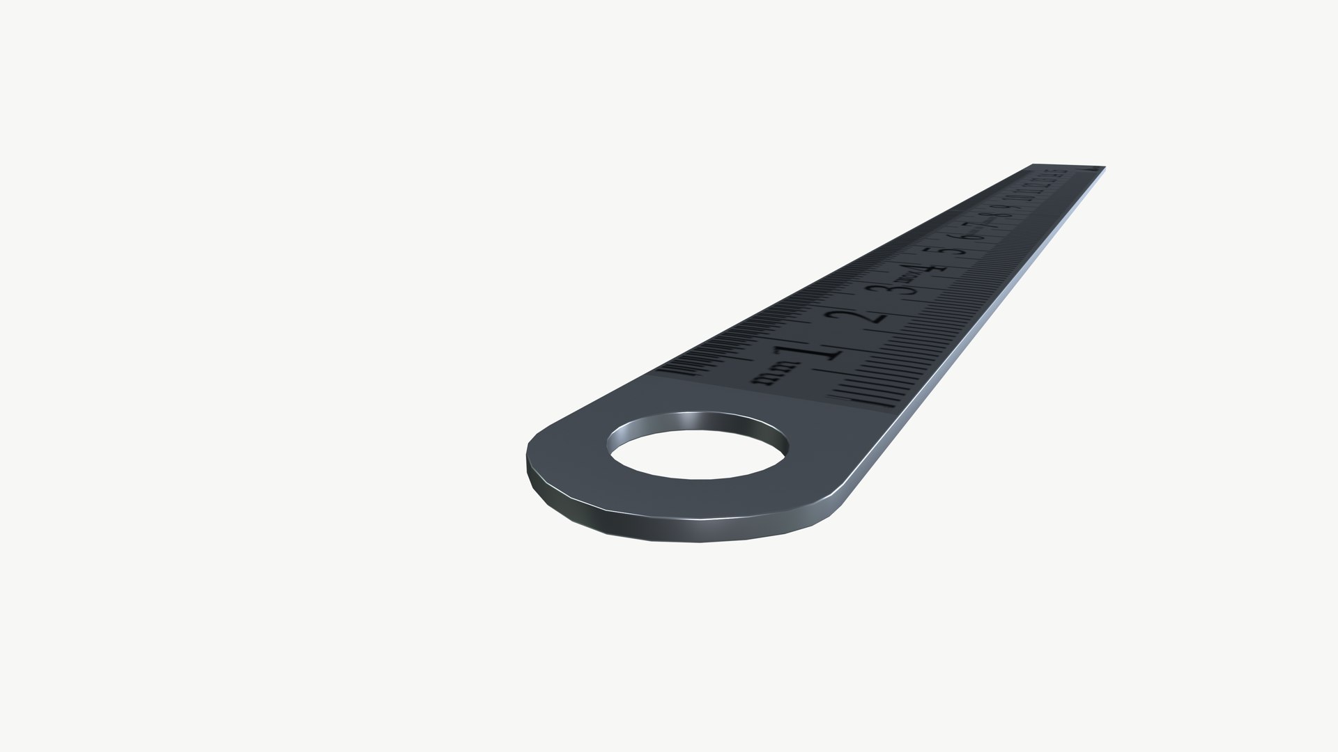 3D Steel Ruler - TurboSquid 2391890