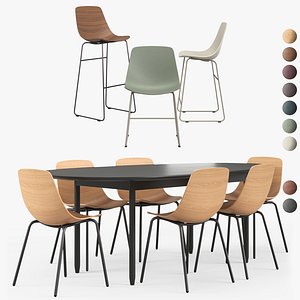 Clean Cut Chair Swole 82in Dining Table