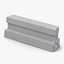 Konkretes T-Beam Chunk 3 3D-Modell