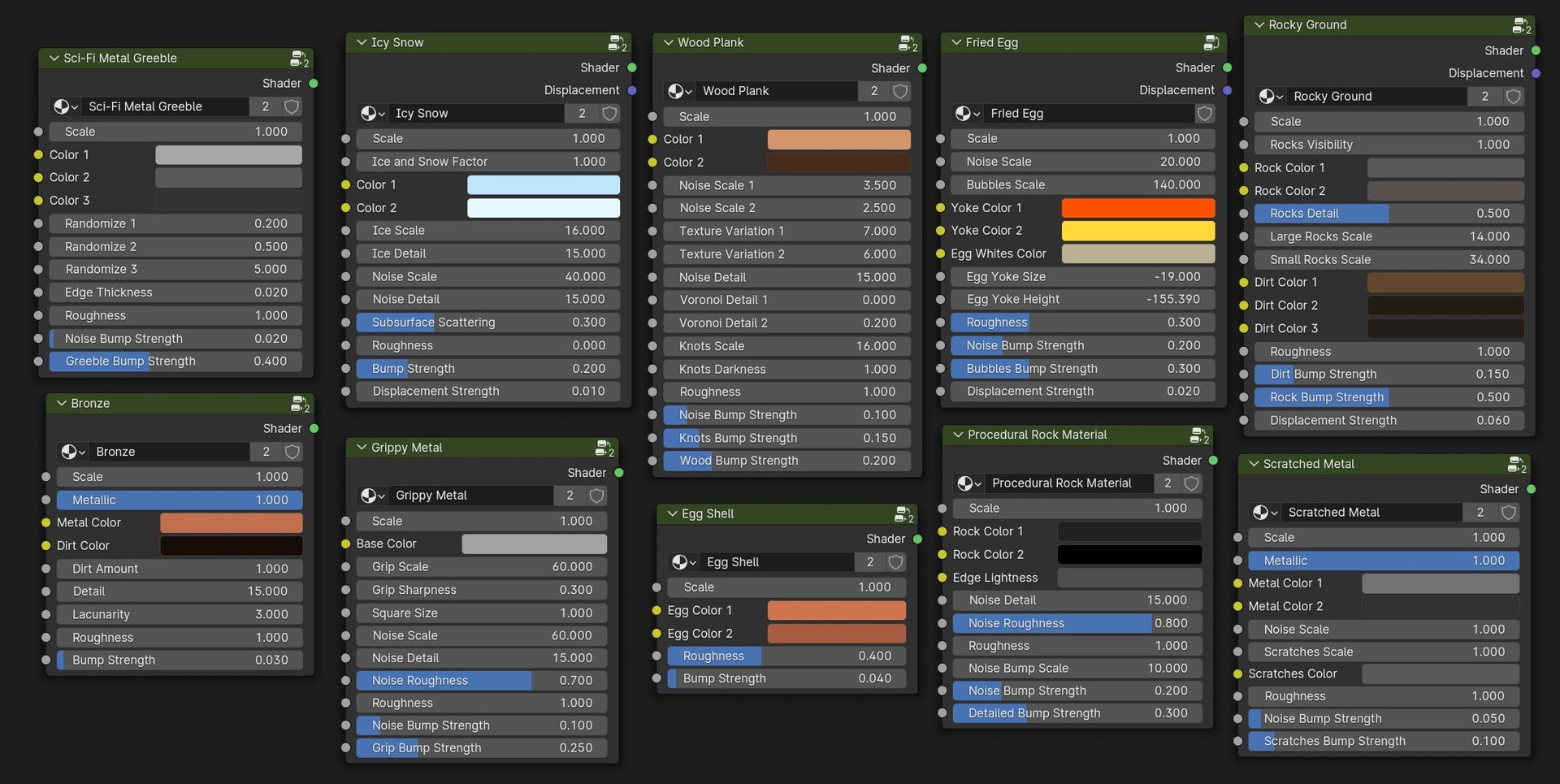 Blender Procedural Material Pack 18 3D model https://p.turbosquid.com/ts-thumb/Xl/Aw6bHs/Cl/nodegroups/jpg/1710858664/1920x1080/fit_q87/eb60c5b80f1dfdec278d8298f7e93988bffa5531/nodegroups.jpg