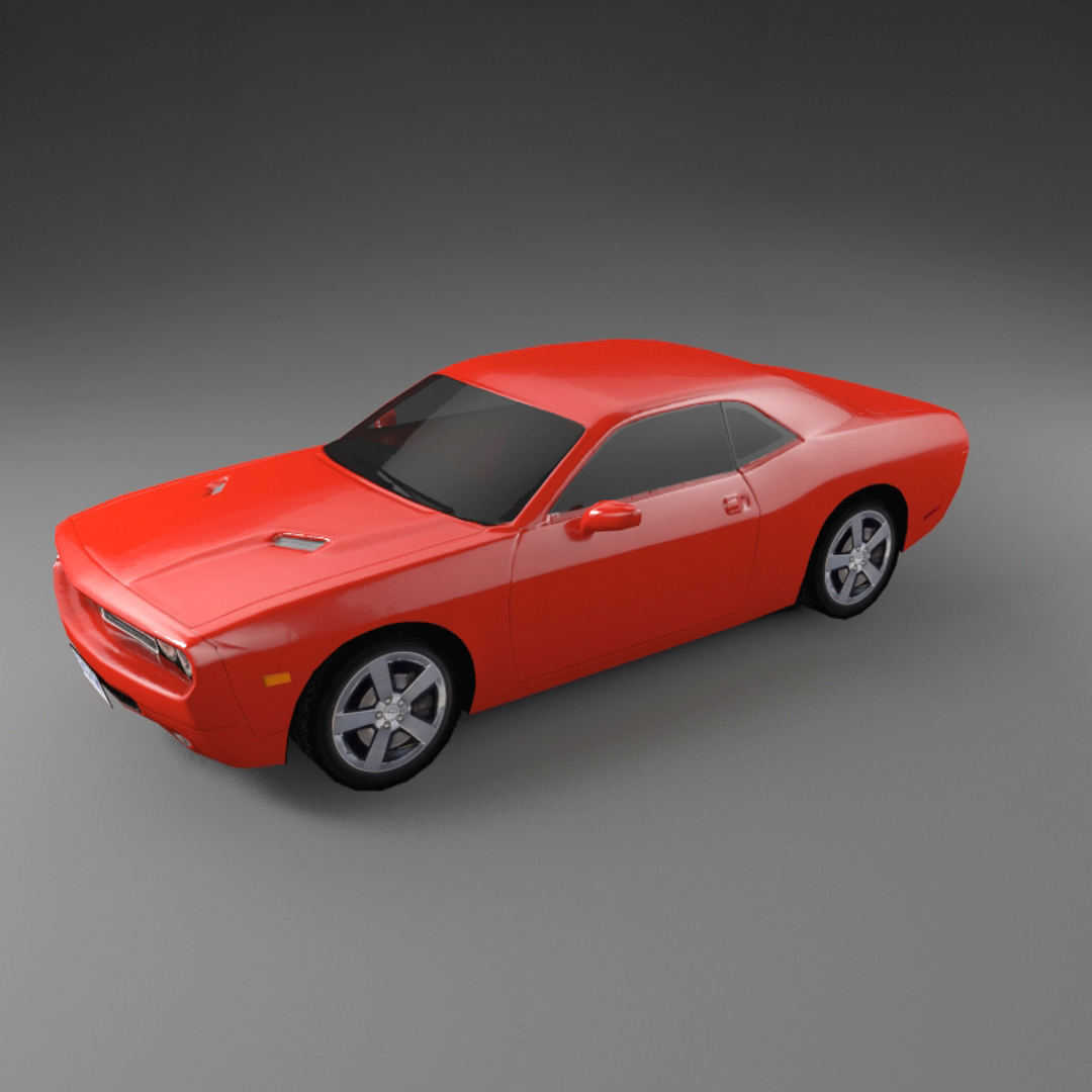 3d Model Dodge Challenger Car