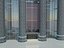 Cyberpunk Monolith Skyscraper - Futuristic Black Tower with Curved Screens PBR