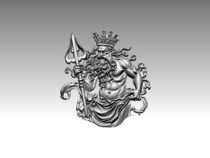 Poseidon  Trident  King 3D model