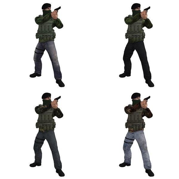 3d model pack rigged ira soldier