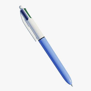 3D Bic 4 Color Pen model