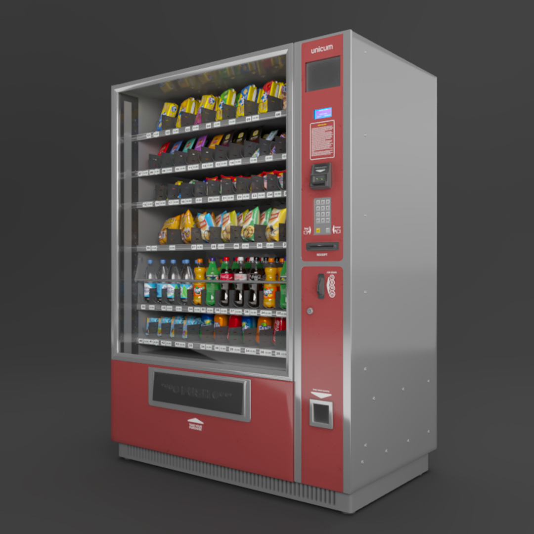 Vending Machine 3D Model - TurboSquid 1390833