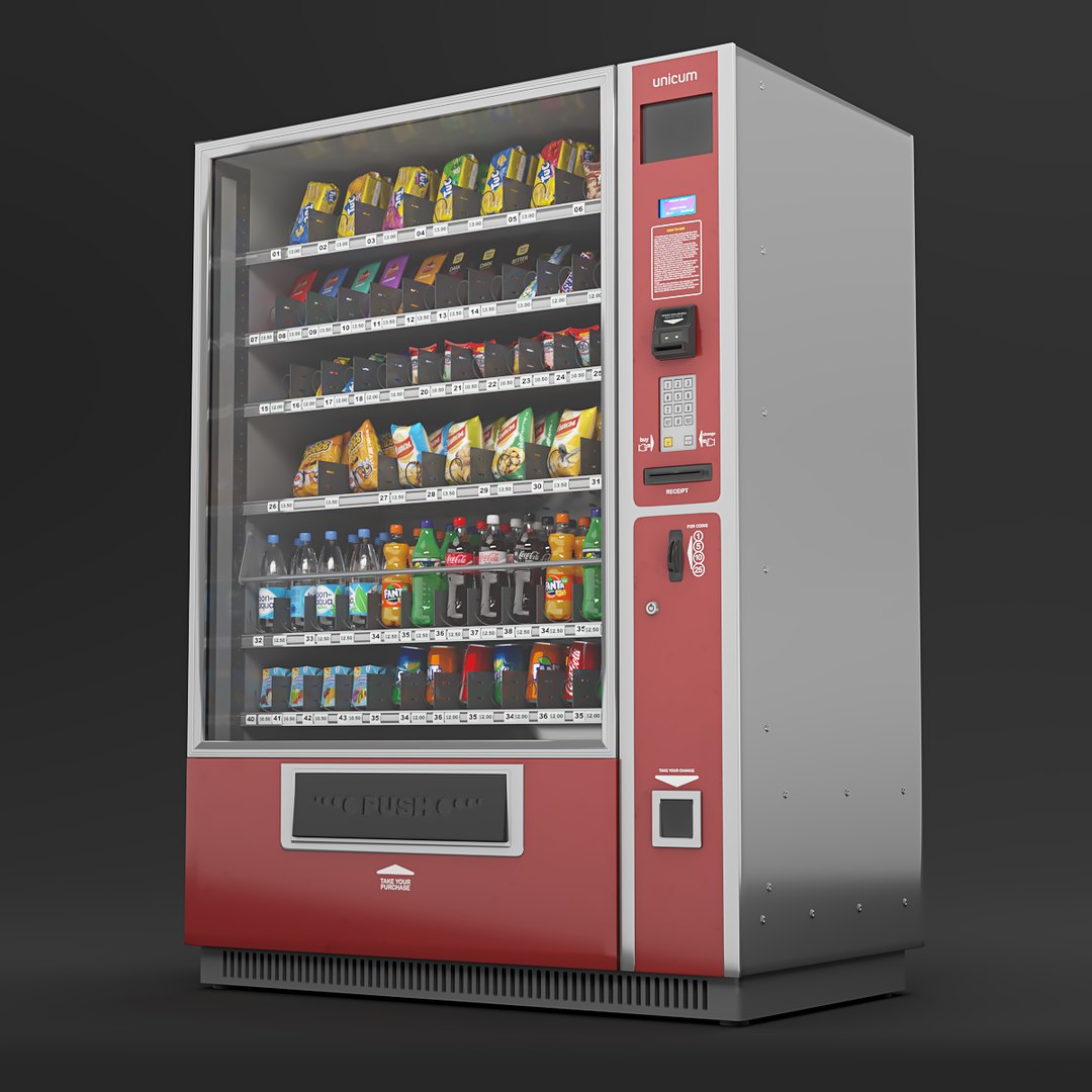 Vending Machine 3D Model - TurboSquid 1390833