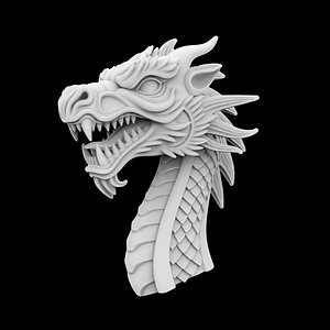Viking Ships Dragon Head 3D Printable Model 3D model
