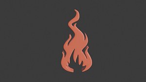 3D fire icon 28