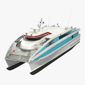 ferry catamaran 3D model